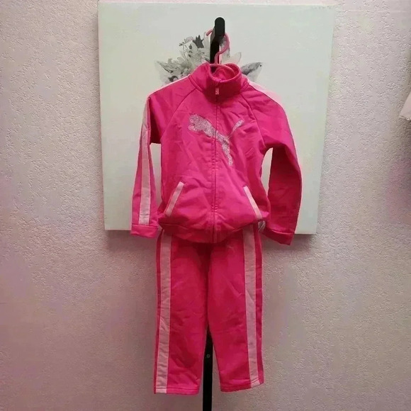 Puma Pink Sweat Suit - Picture 1 of 11
